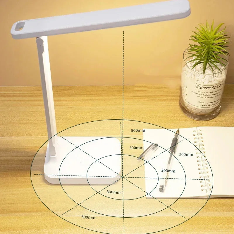Folding Table Lamp Eye Protection Touch Dimmable LED Desk Lamp