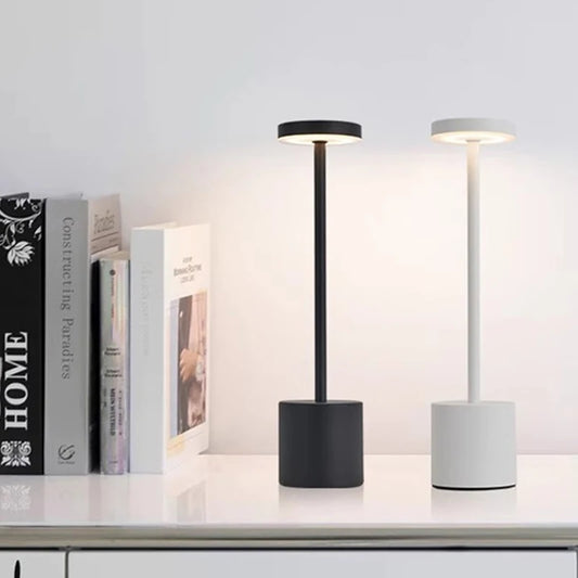 LED Ambient Table Lamp, USB Rechargeable Desk Lamp,