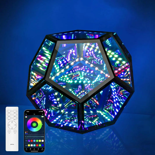 LED Night Light Dodecahedron Dreamy Geometric Space Creative Color