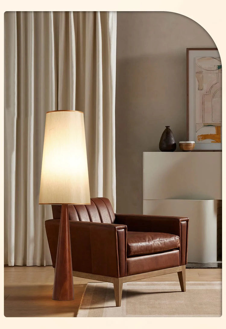 Wabi-sabi Wooden Zen Art Decorative Floor Lamp