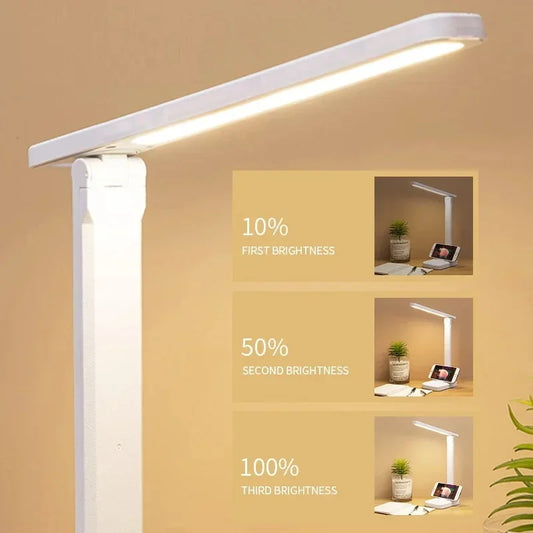Folding Table Lamp Eye Protection Touch Dimmable LED Desk Lamp