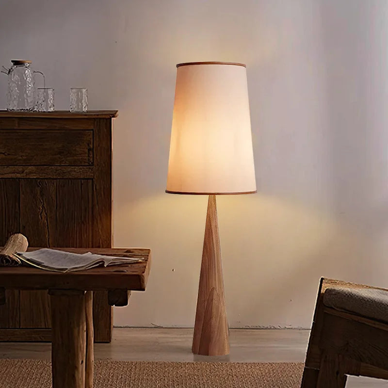 Wabi-sabi Wooden Zen Art Decorative Floor Lamp