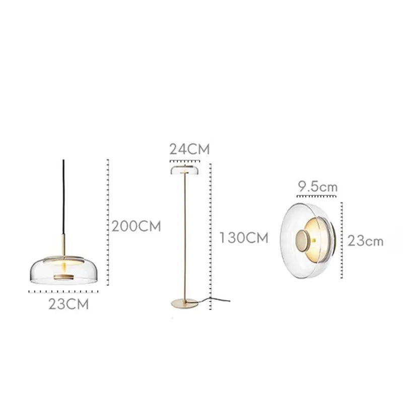 Post-modern Blossi Floor light Modern Glass Lampshade Led Table Lamp