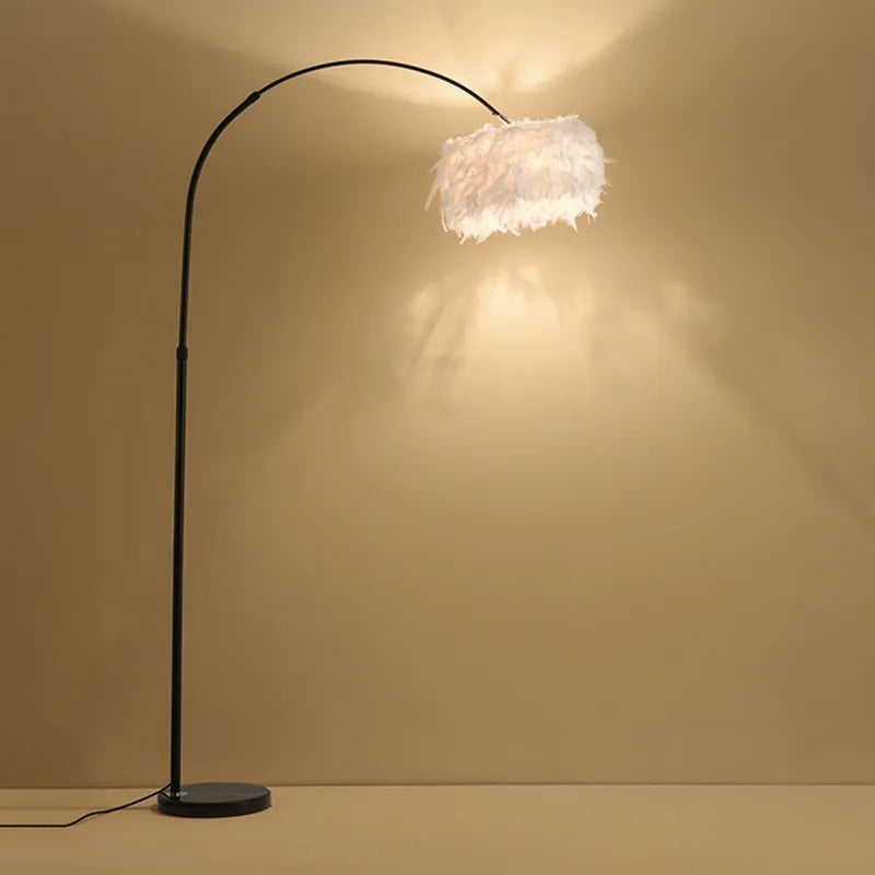 Feather floor lamp Nordic minimalist floor lamp h