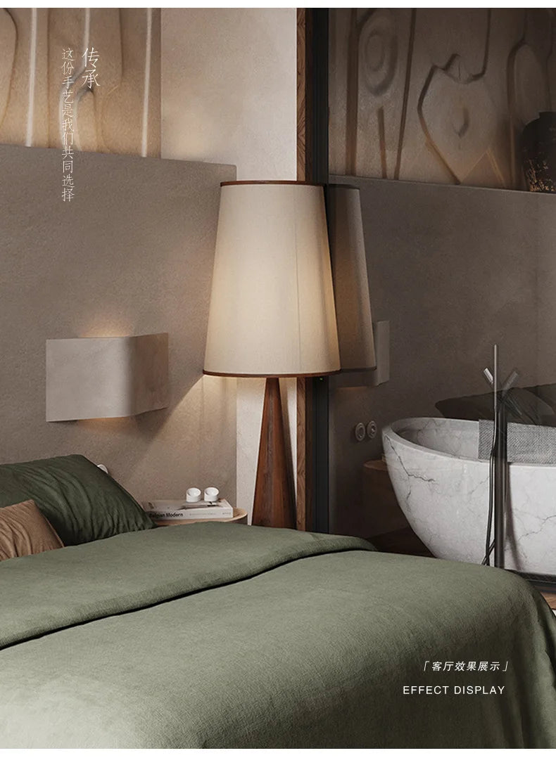 Wabi-sabi Wooden Zen Art Decorative Floor Lamp