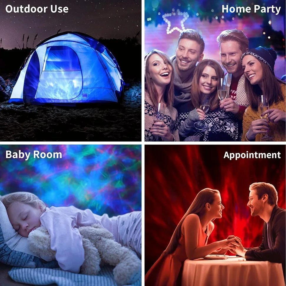 LED Galaxy Projector Light Colorful Galaxy Sky Projector Bedroom Night Light