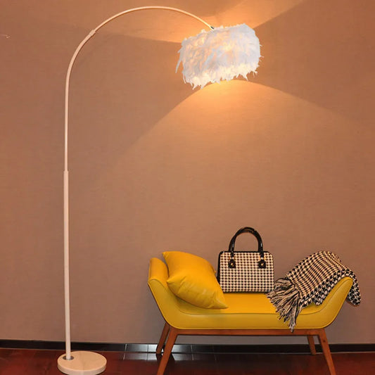 Feather floor lamp Nordic minimalist floor lamp h