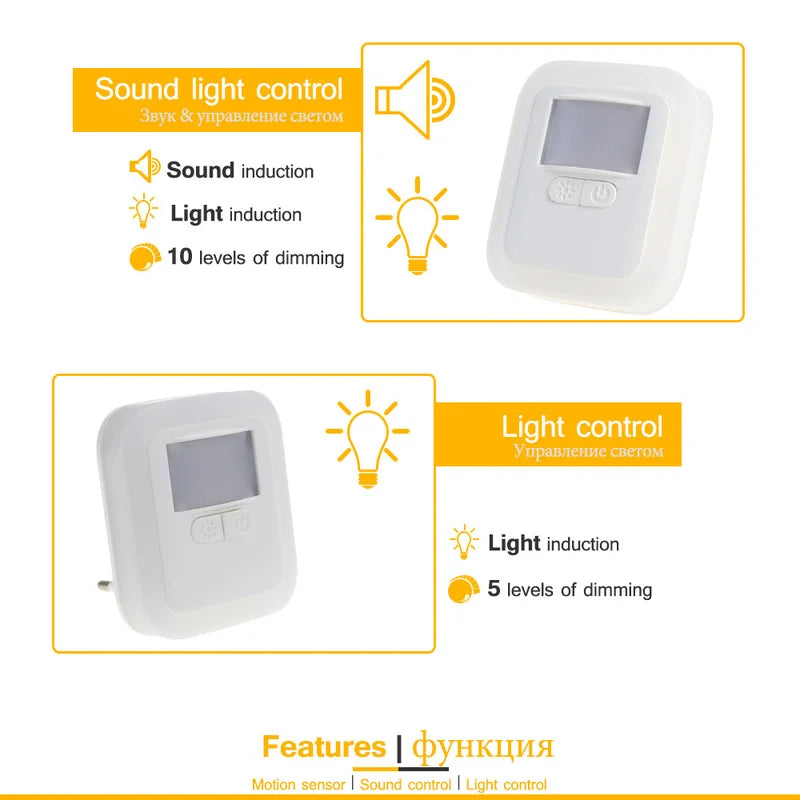 Led smart Night Light Motion Sound Sensor Night Light
