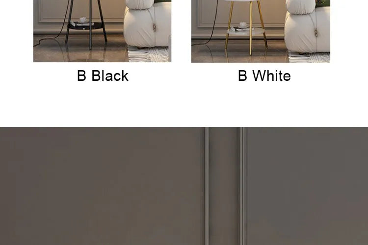LED Pleated Lampshade Floor lamp with Wood