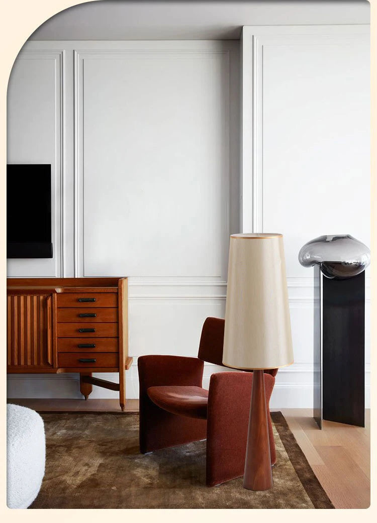 Wabi-sabi Wooden Zen Art Decorative Floor Lamp