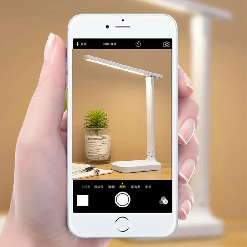 Folding Table Lamp Eye Protection Touch Dimmable LED Desk Lamp