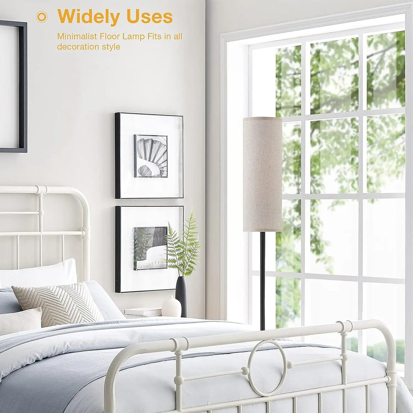 Floor Lamp for Living Room Modern Standing Lamps with Lampshade Lamp