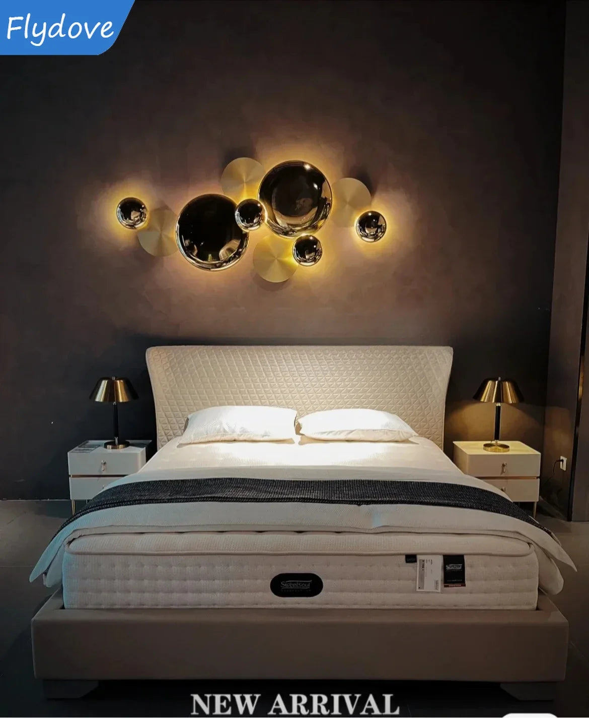 Light Luxury Living Room LED Decorative Lighting Bedside Lamp