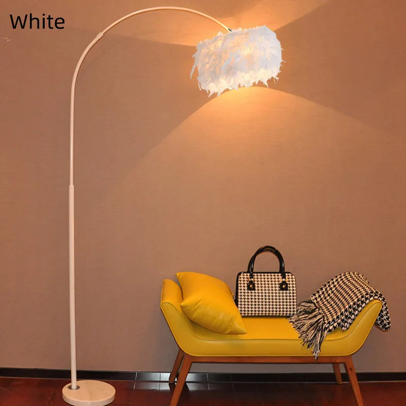 Feather floor lamp Nordic minimalist floor lamp h