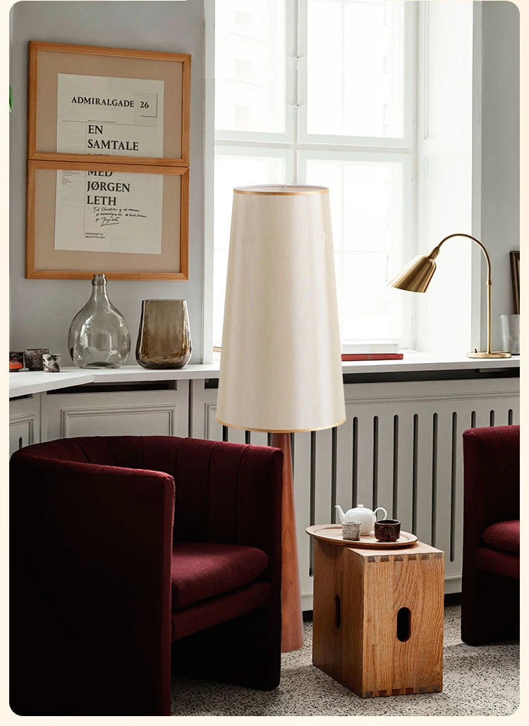 Wabi-sabi Wooden Zen Art Decorative Floor Lamp