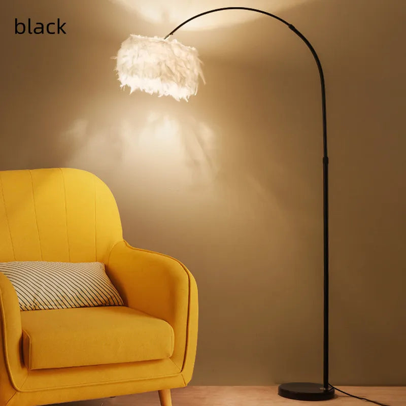 Feather floor lamp Nordic minimalist floor lamp h
