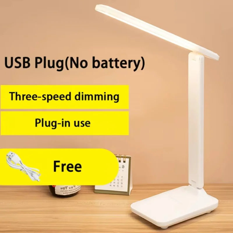 Folding Table Lamp Eye Protection Touch Dimmable LED Desk Lamp