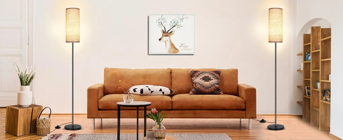 Floor Lamp for Living Room Modern Standing Lamps with Lampshade Lamp