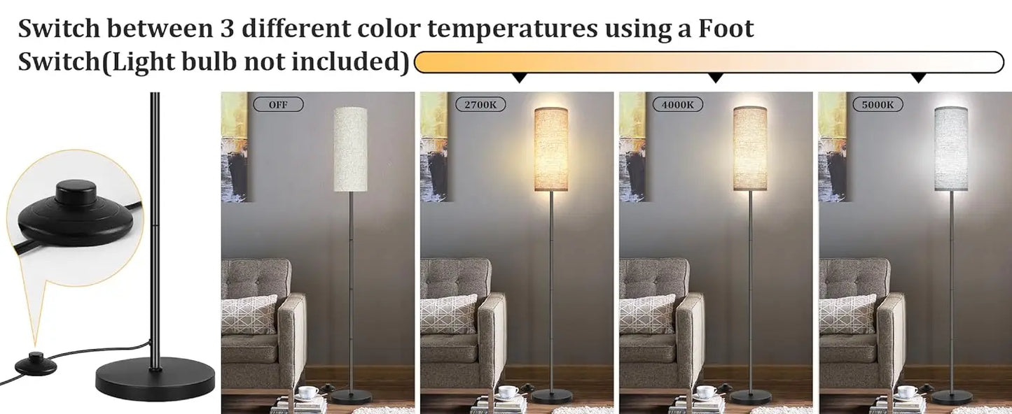 Floor Lamp for Living Room Modern Standing Lamps with Lampshade Lamp