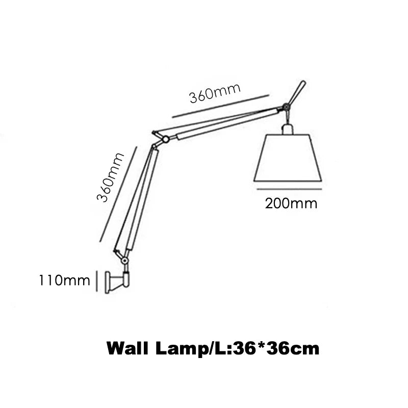Designer Table Lamp Luminar Arm Folding Clip Eye Protection Light Wall Lamp