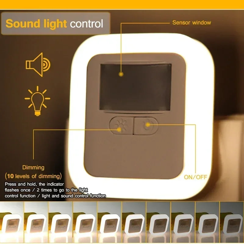 Led smart Night Light Motion Sound Sensor Night Light