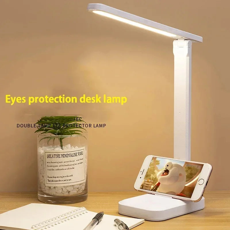 Folding Table Lamp Eye Protection Touch Dimmable LED Desk Lamp