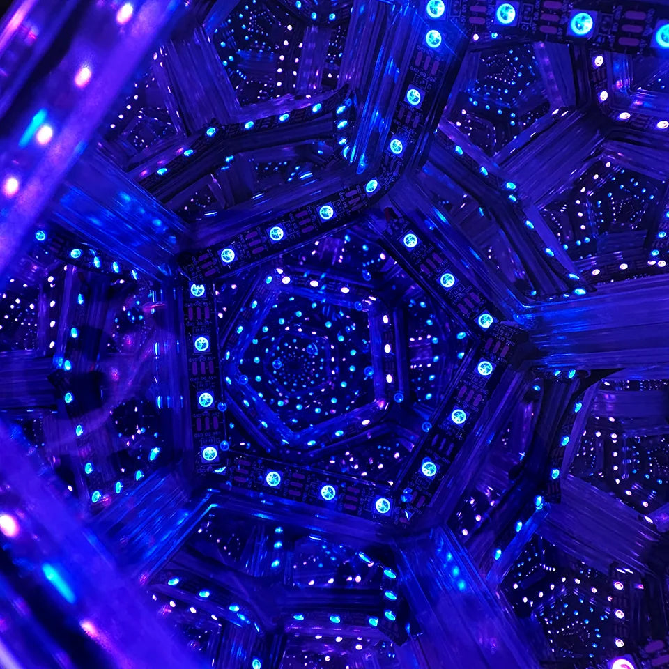 LED Night Light Dodecahedron Dreamy Geometric Space Creative Color