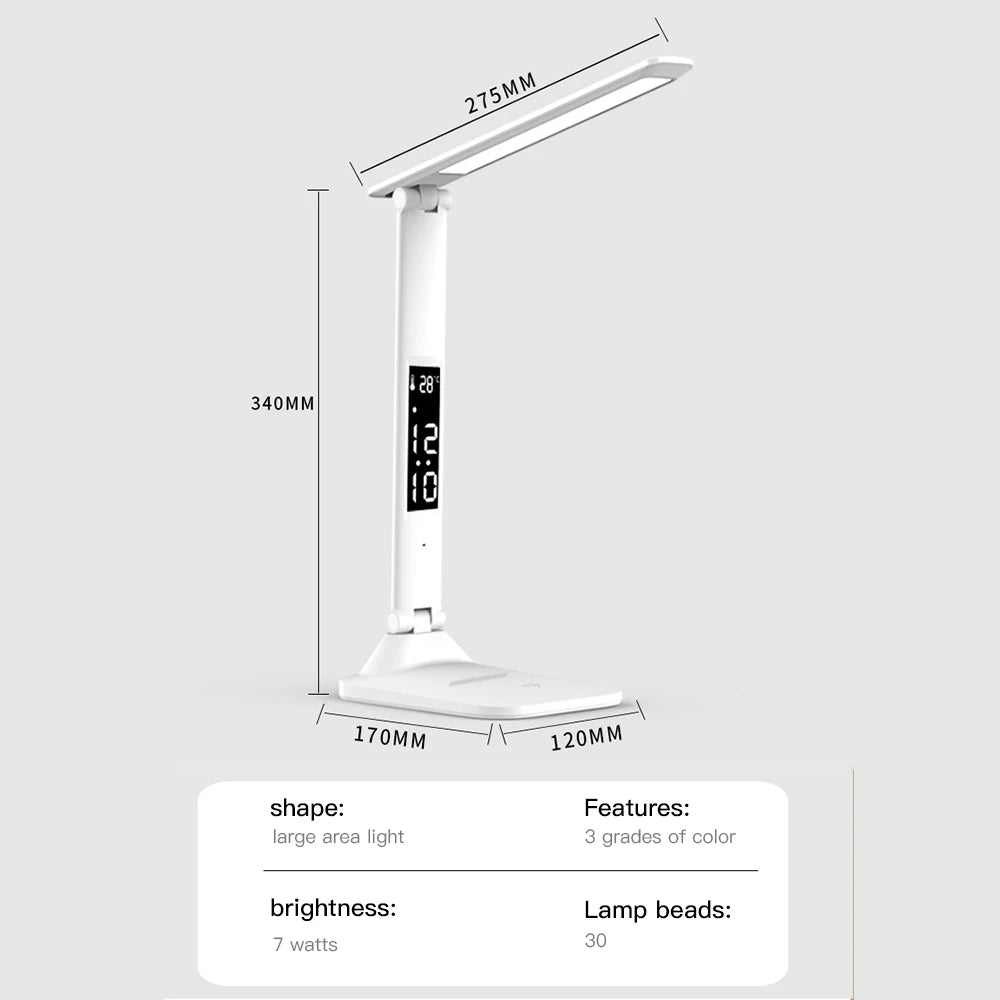 LED Desk Lamp USB Dimmable Touch Foldable Table Lamp