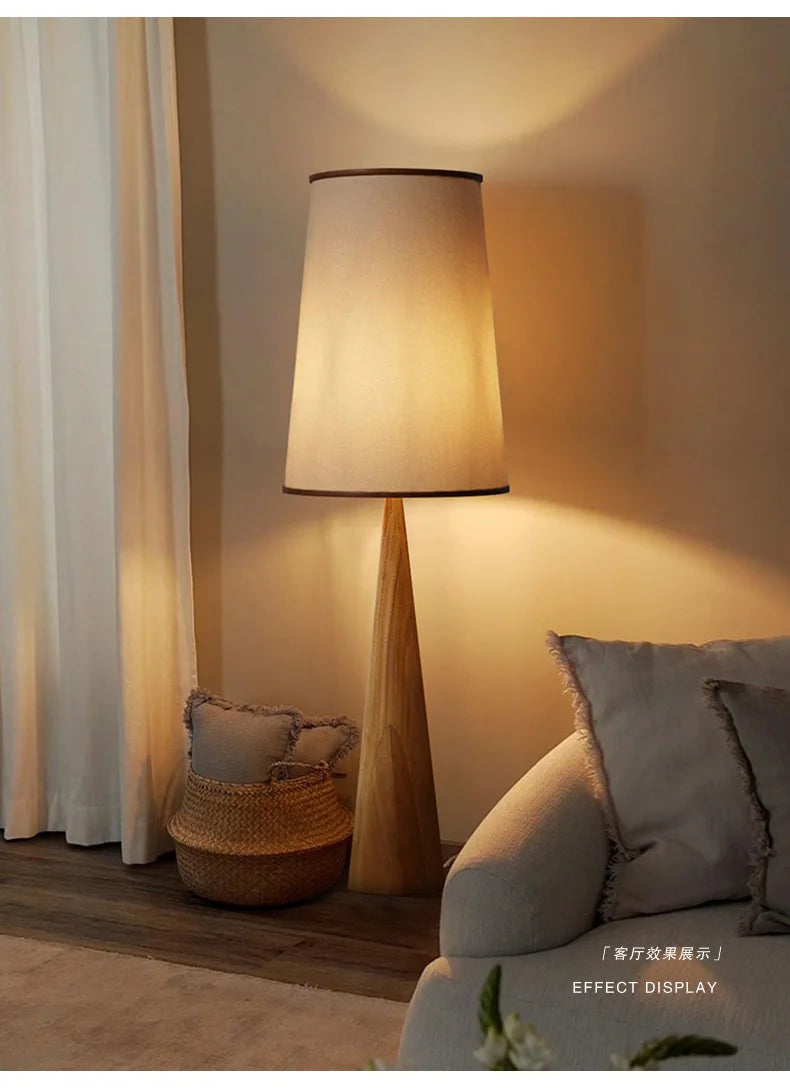 Wabi-sabi Wooden Zen Art Decorative Floor Lamp