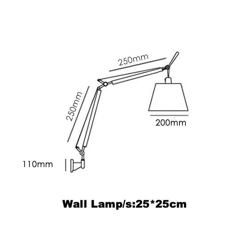 Designer Table Lamp Luminar Arm Folding Clip Eye Protection Light Wall Lamp