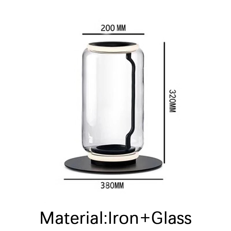 Italy Minimalist Design LED Glass lampshade  floor lamp Stand light