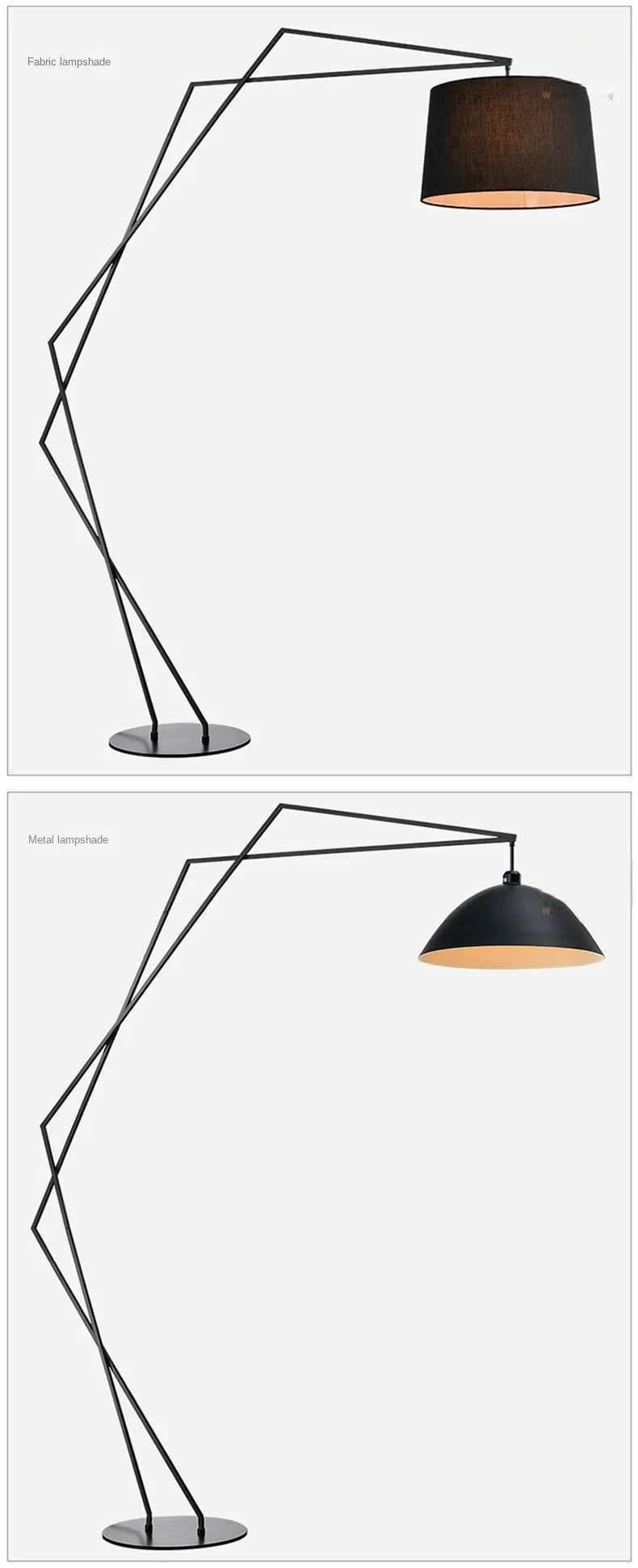 Nordic LED Fishing Floor Lamp Fabric Lampshade Standing Light Living Room Bedroom Home Decor Indoor Lighting Table Lamp Remote