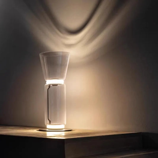 Italy Minimalist Design LED Glass lampshade  floor lamp Stand light