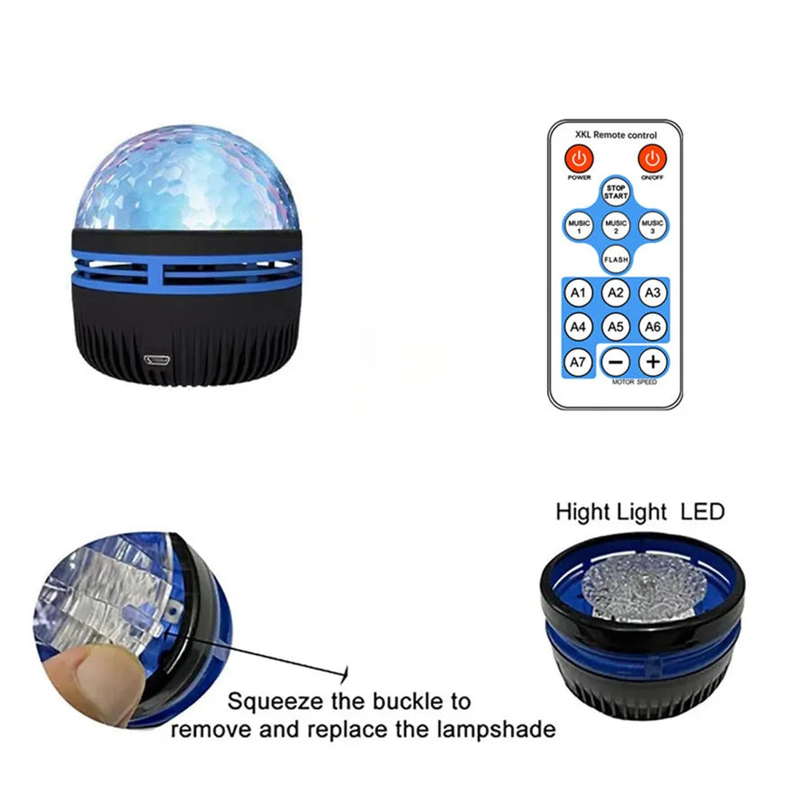 LED Galaxy Projector Light Colorful Galaxy Sky Projector Bedroom Night Light