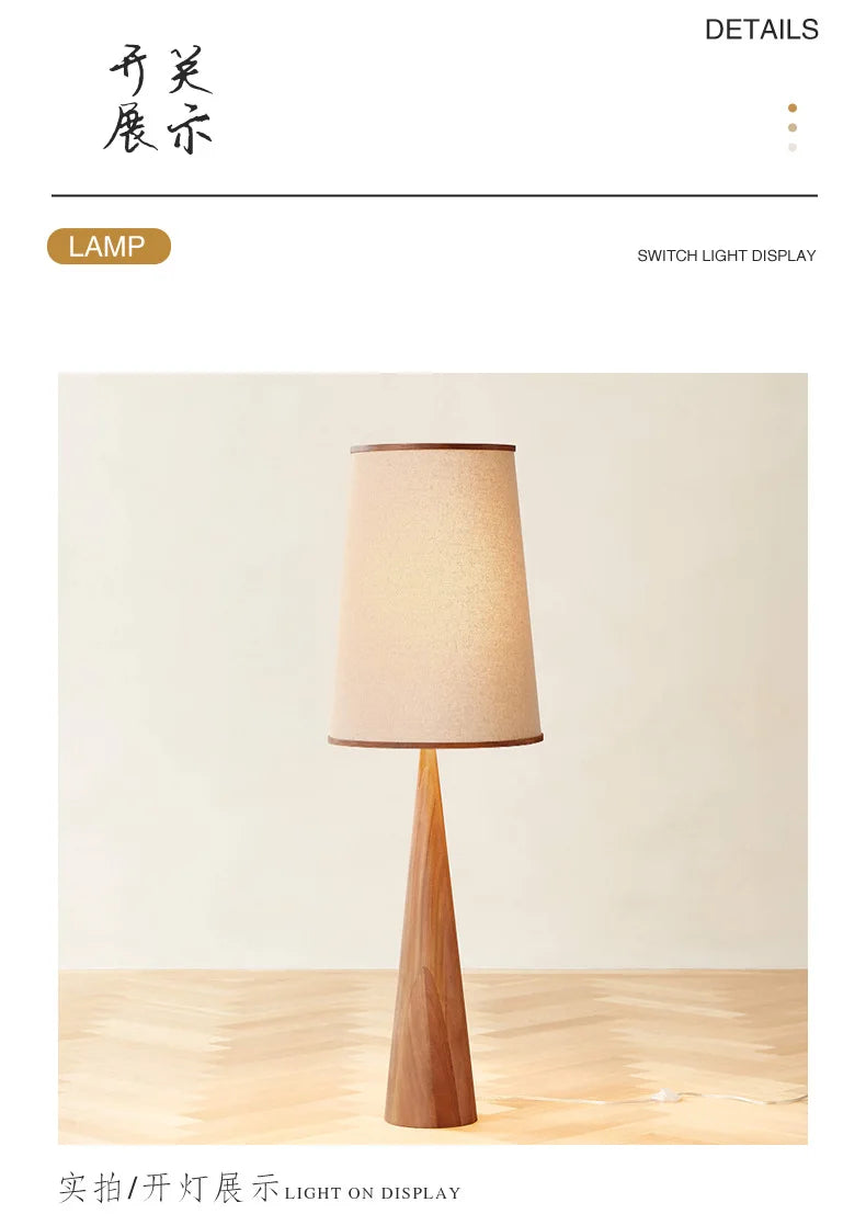Wabi-sabi Wooden Zen Art Decorative Floor Lamp