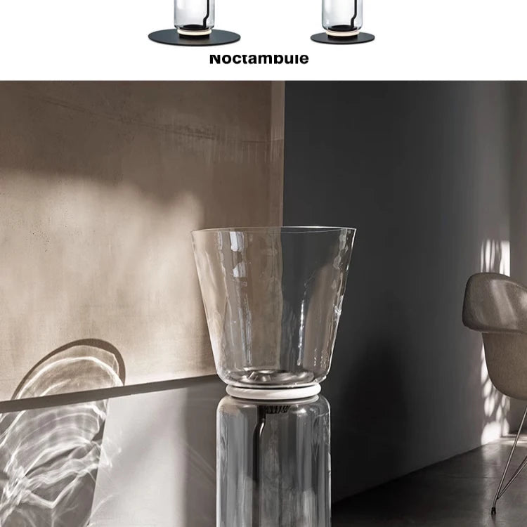 Italy Minimalist Design LED Glass lampshade  floor lamp Stand light