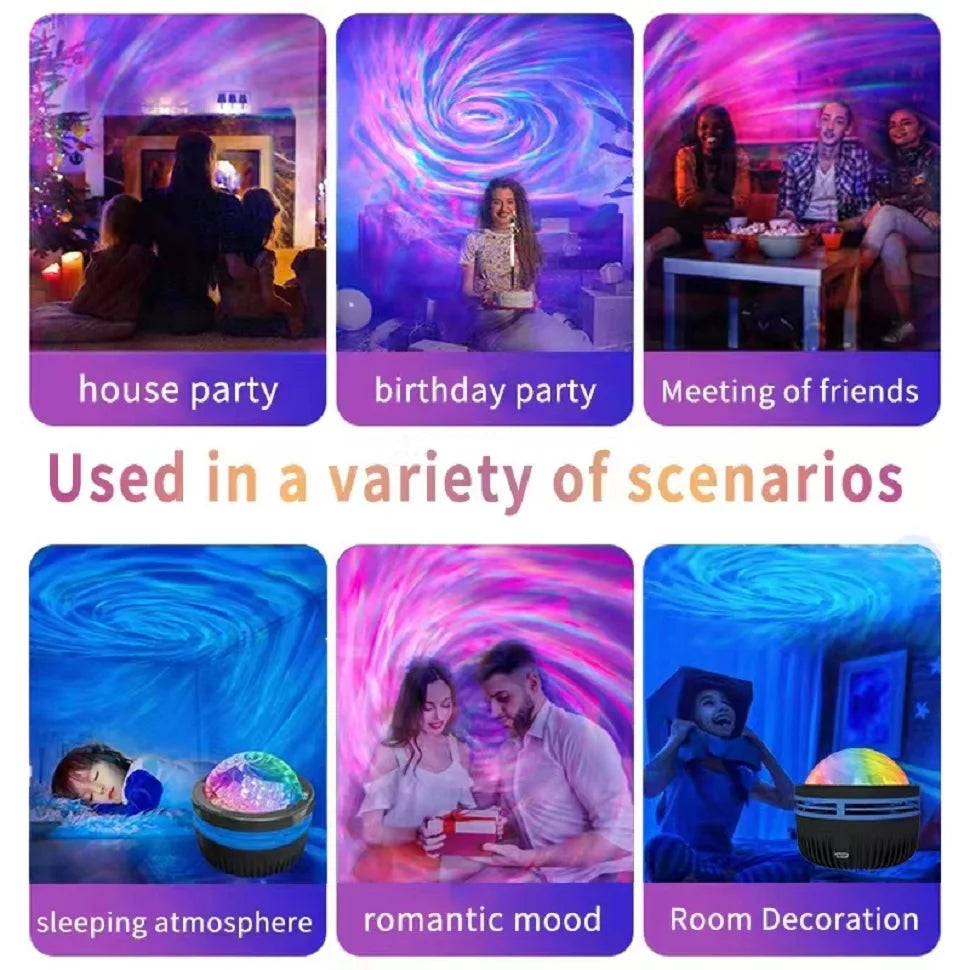 LED Galaxy Projector Light Colorful Galaxy Sky Projector Bedroom Night Light
