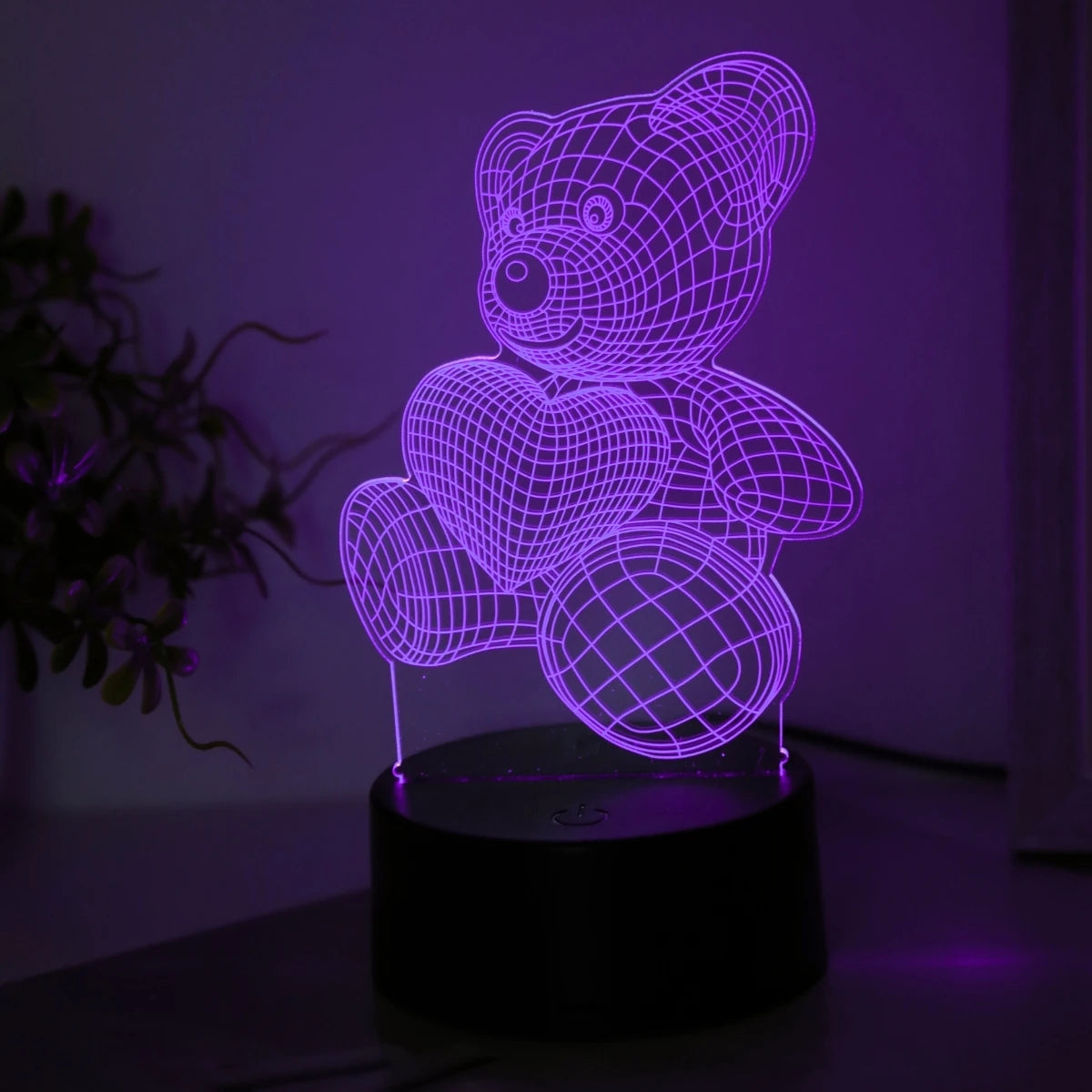 USB 3D Night Light Bear Creative Night Light, Home, Dining Table